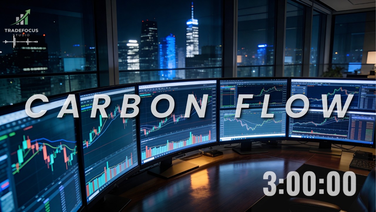 Trading Music – Carbon Flow (3H Deep Work for Traders)