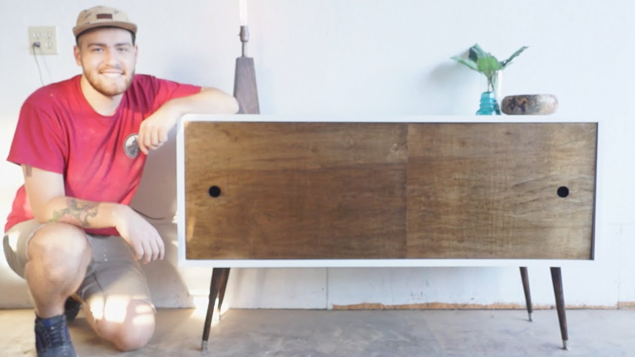 Mid Century Modern Console Table DIY | Modern Builds | EP. 11