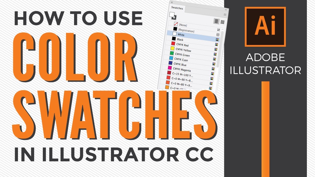 How to use Swatches in Adobe Illustrator