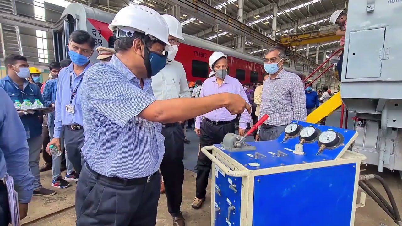 GM inspection of Perambur Carriage & Wagon Workshop #SouthernRailway   #PeramburCarriage #LHB  #POH