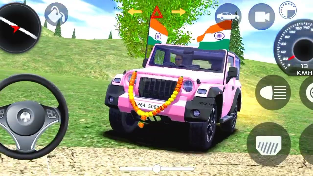 Dollar (song) New Modified Mahindra Thar 👿 | Indian Car Simulator 3D | Thar Game #video 