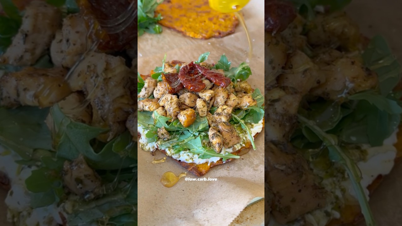 Chicken Pesto Carrot Wrap! 🥕