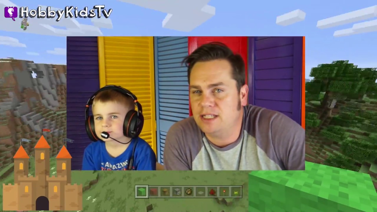 Hobby Kids Challenge each other in this Minecraft Castle Build