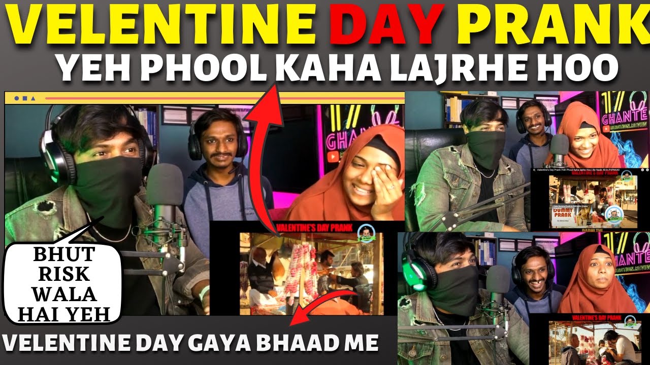 Valentine's Day Prank |Yeh Phool Kaha lajrhe Hoo | P4PAKAO | Reaction
