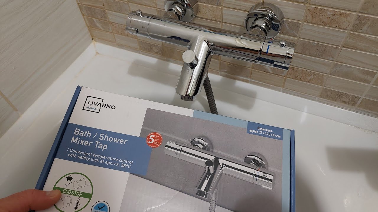 Lidl termosztátos kádtöltő csaptelep UNBOXING felszerelés