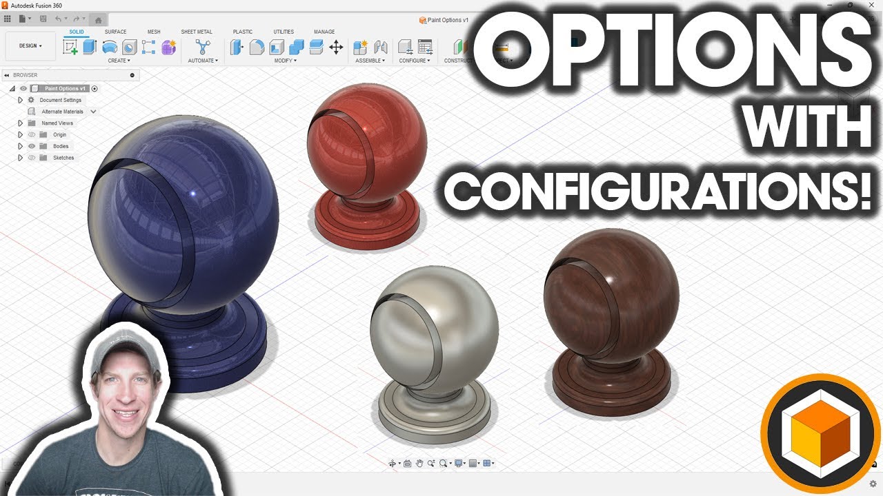 ВАРИАНТЫ с конфигурациями для Fusion 360 — НОВОЕ РУКОВОДСТВО ПО ФУНКЦИЯМ!