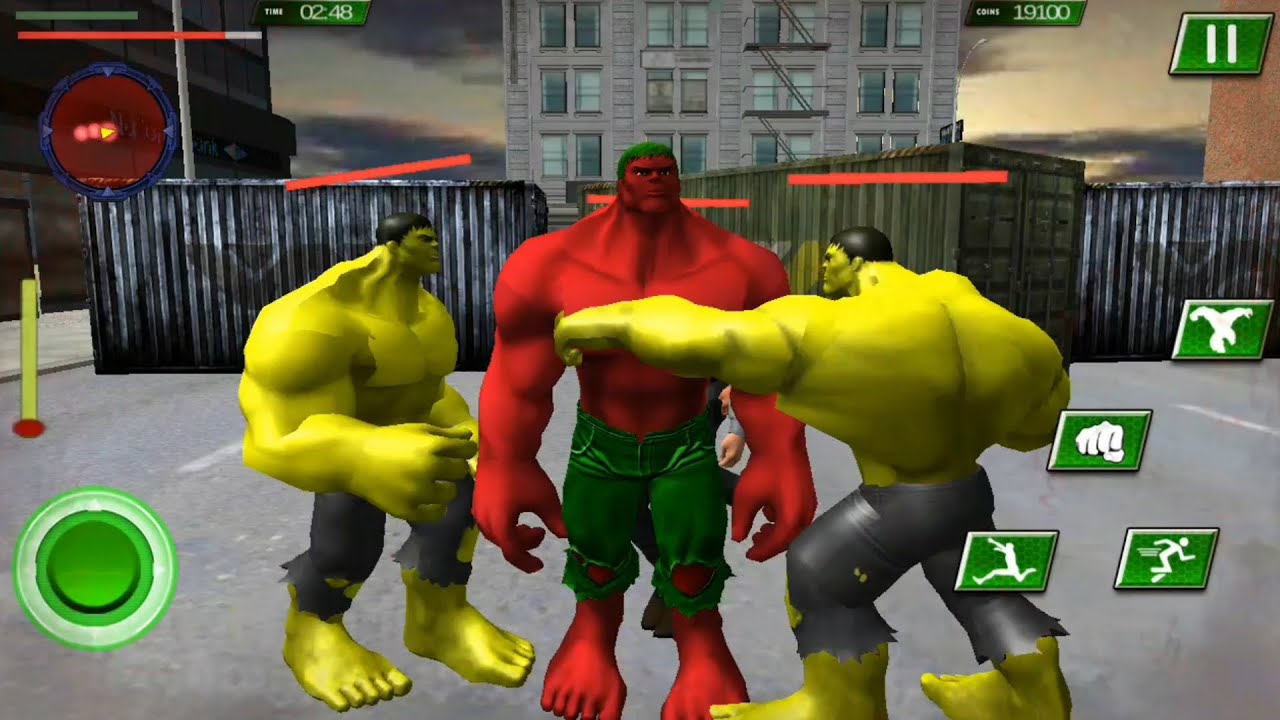Red Hulk Incredible Monster Vs Villain Monster, Spider | Monster City Fighting - Android GamePlay