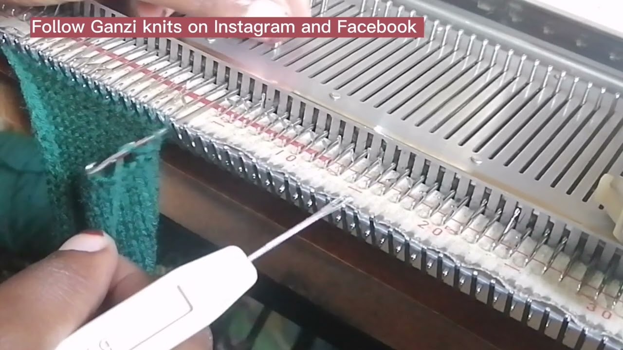 How to cast off using the transfer tool #machineknittting #castingoff
