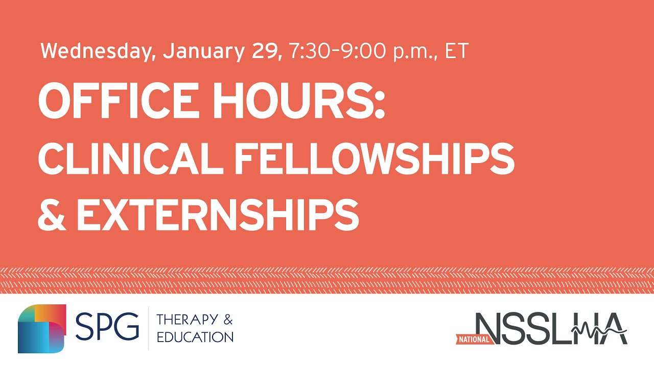 Office Hours: Clinical Fellowships and Externships