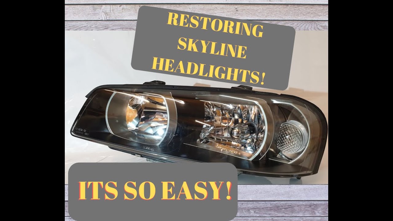 R34 headlight resto / from scrap to like new