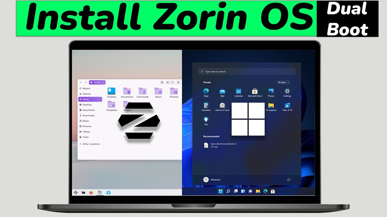 How to Dual Boot Zorin OS 16 and Windows 11 (Step By Step) || Install Zorin OS on ANY PC