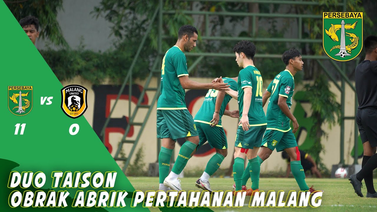Rayakan Ulang Tahun Persebaya, Pemain Beri Kado 11 Gol | Persebaya 11-0 Malang United | 18 Juni 2021