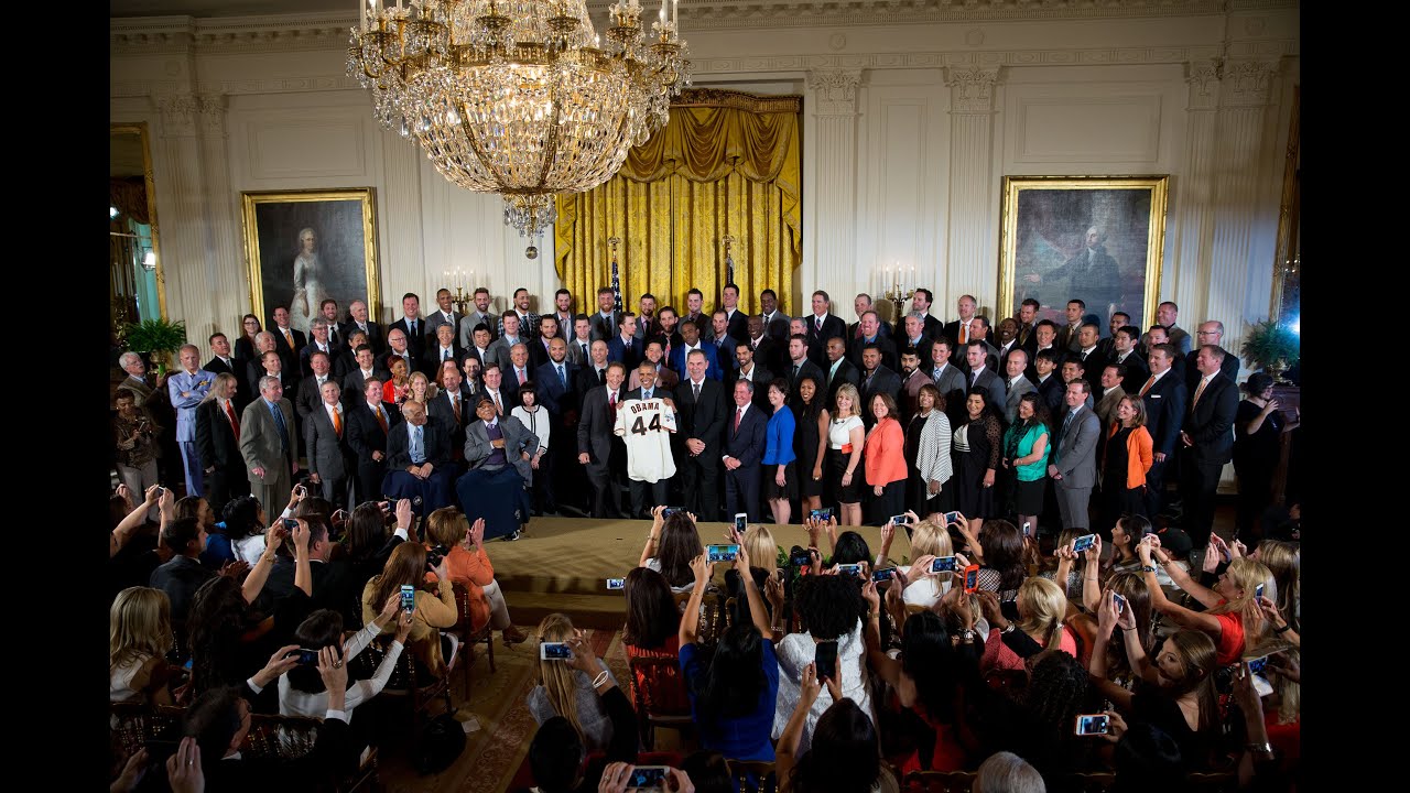 The President Hosts the San Francisco Giants, the 2014 World Series Champions