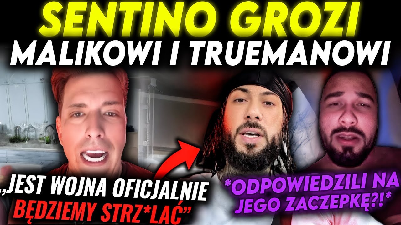 SENTINO ATAKUJE MALIK MONTANA I TRUEMANA - GRUBA ODKLEJKA NA LIVE!
