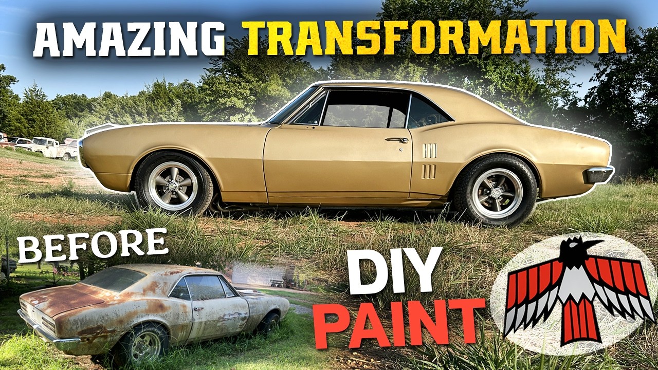 1967 Pontiac Firebird Transformation. DIY Paint Job, Lowering, MORE!