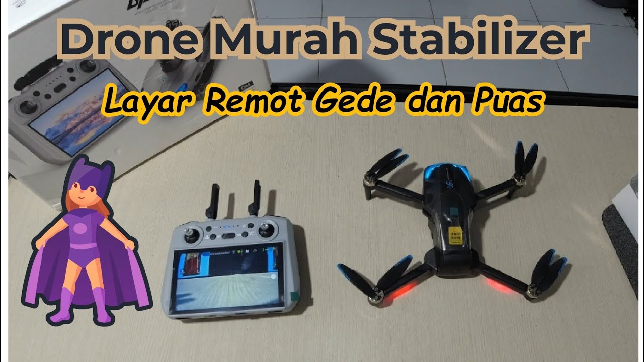 Drone Seharga 2,4 Jutan udah Menang Banyak Gini || Udah Remot Layar Sentuh dan Gede || S185 Max