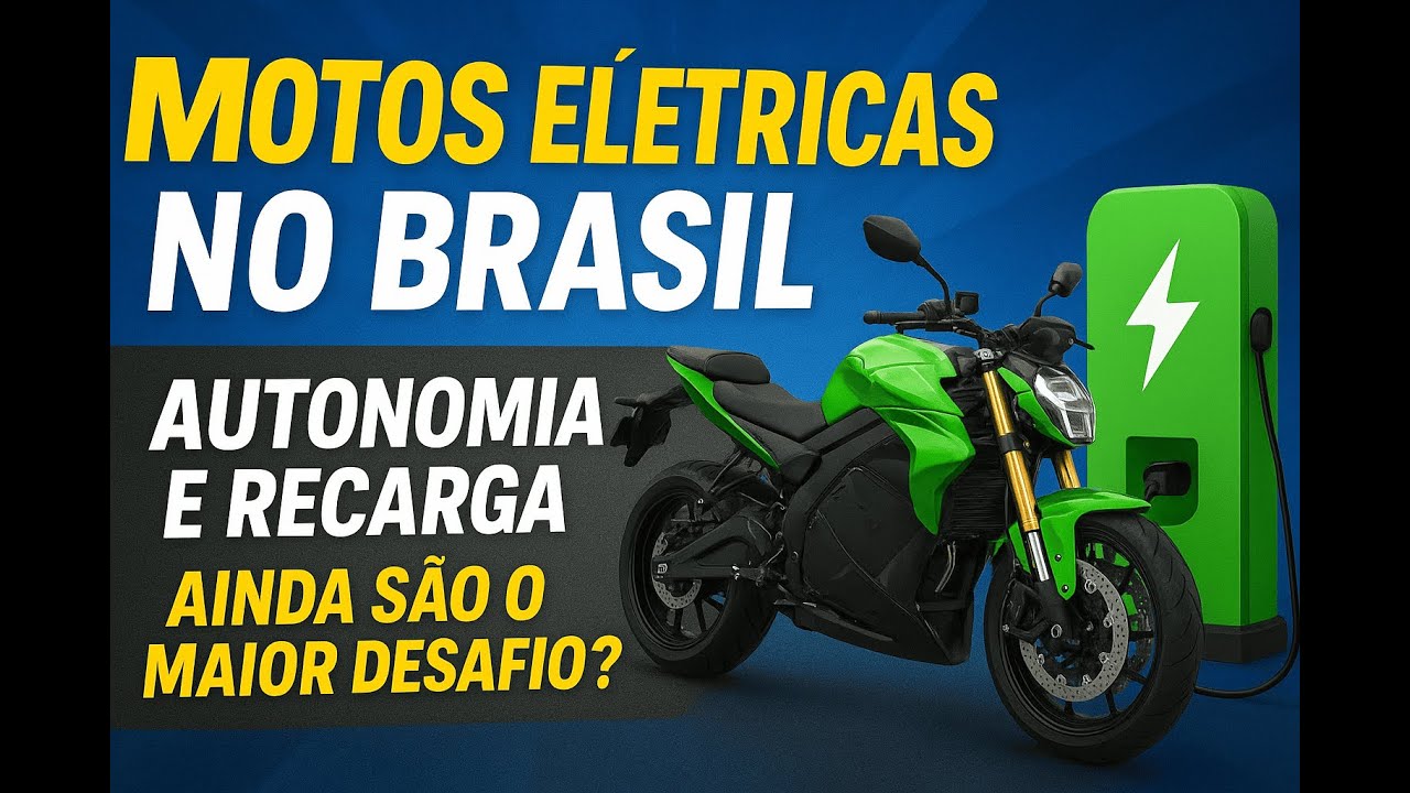 MOTOS ELÉTRICAS no BRASIL: AUTONOMIA e RECARGA ainda são o MAIOR desafio?