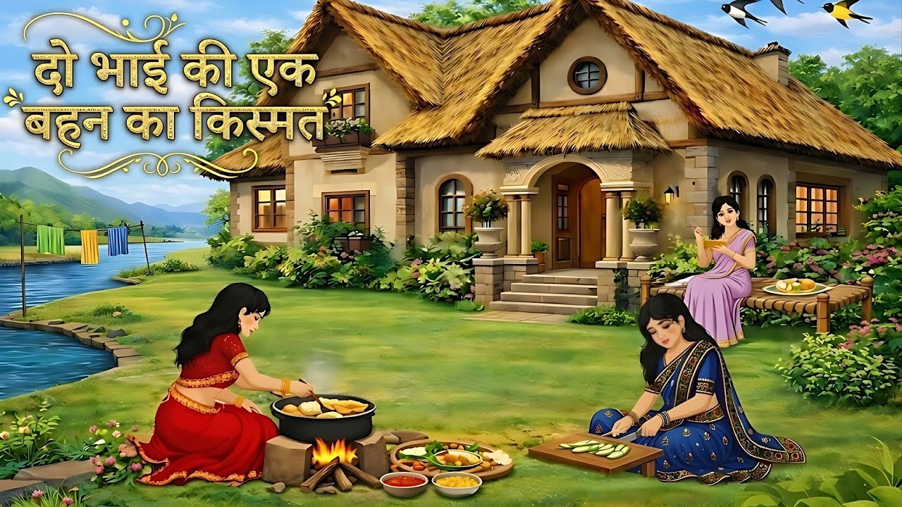 दो भाइयों की एक बहन का किस्म | Cartoon Moral Stories | Hindi kahaniyan | Fairy Tales | 