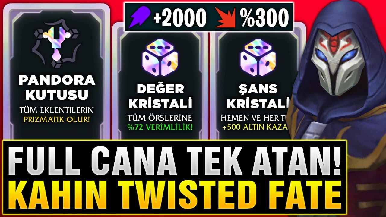 DÜZ VURUŞLA TEKLEYEN %300 KRİTİK 2000 AP TWISTED FATE! | LOL ARENA | Zegabon