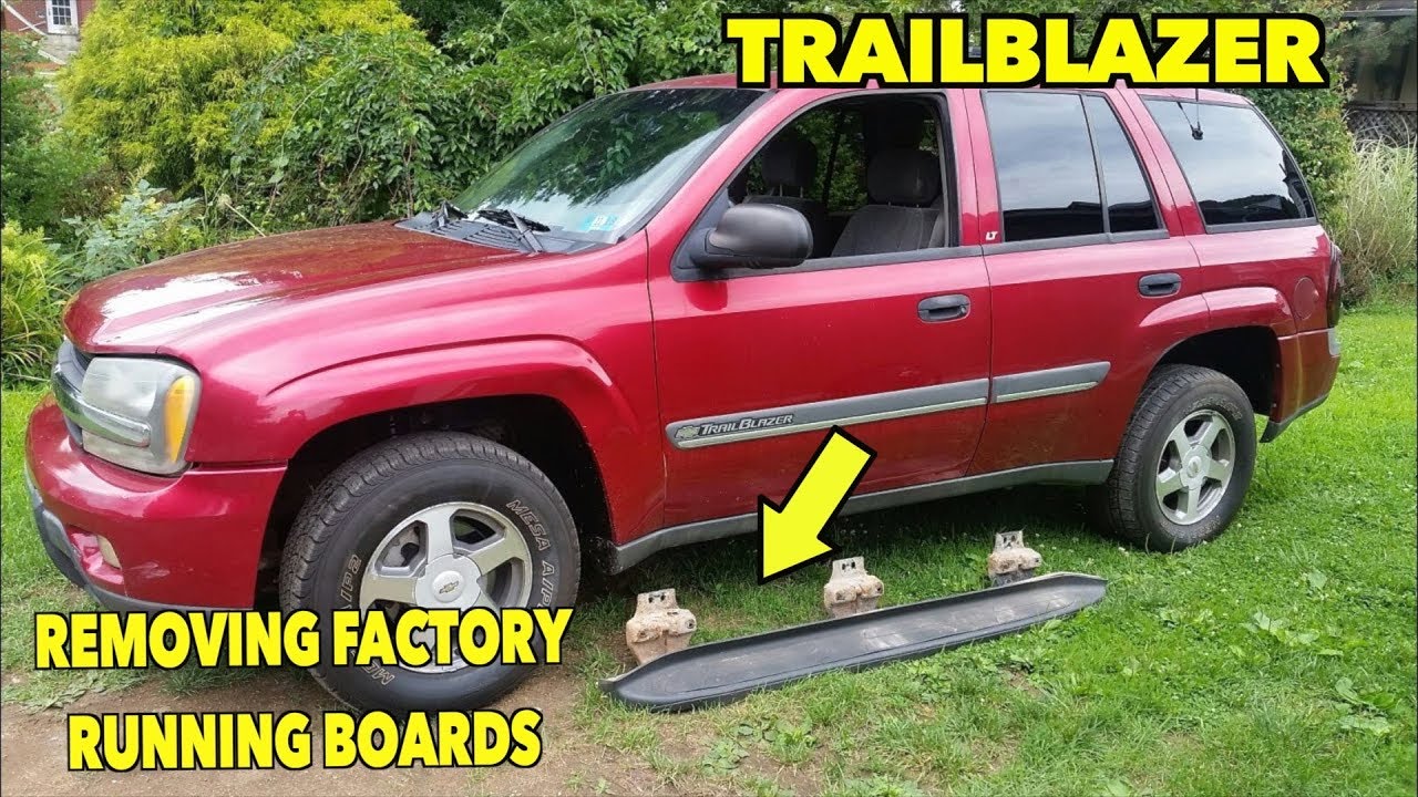 02-09 Chevy TrailBlazer Factory Running boards removal.