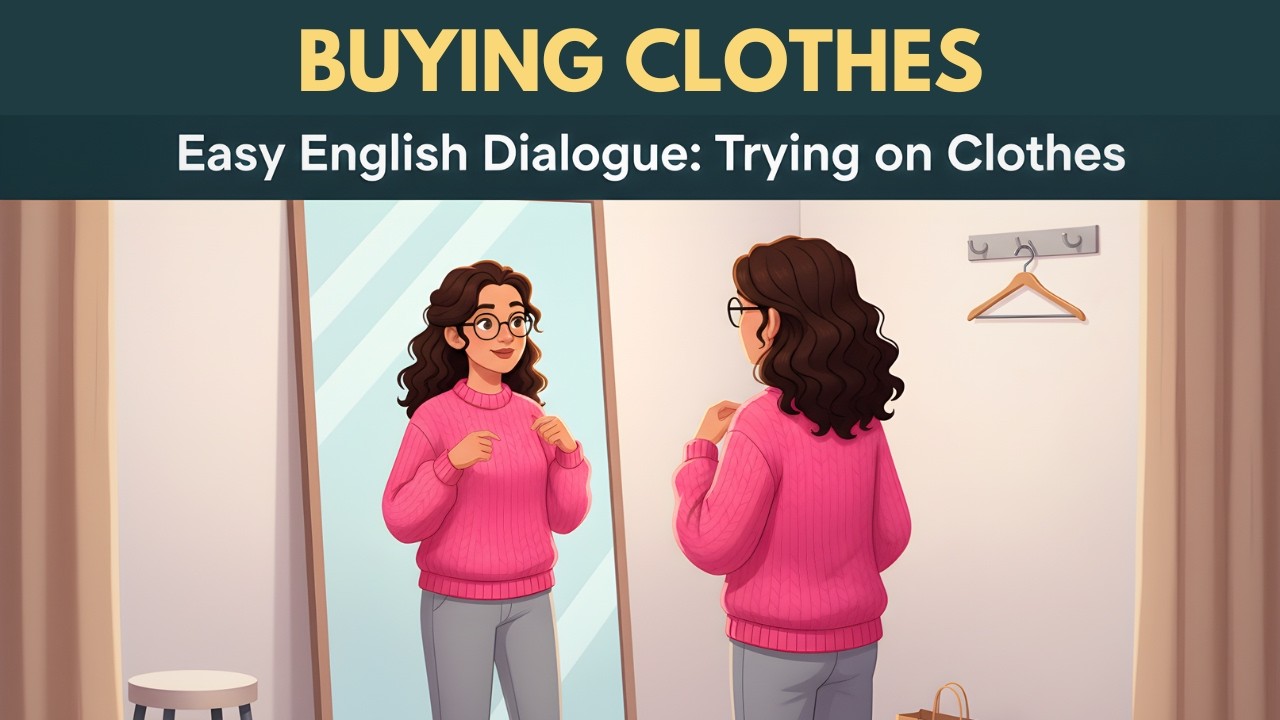 Buying Clothes in English | Easy Shopping Conversation for Beginners