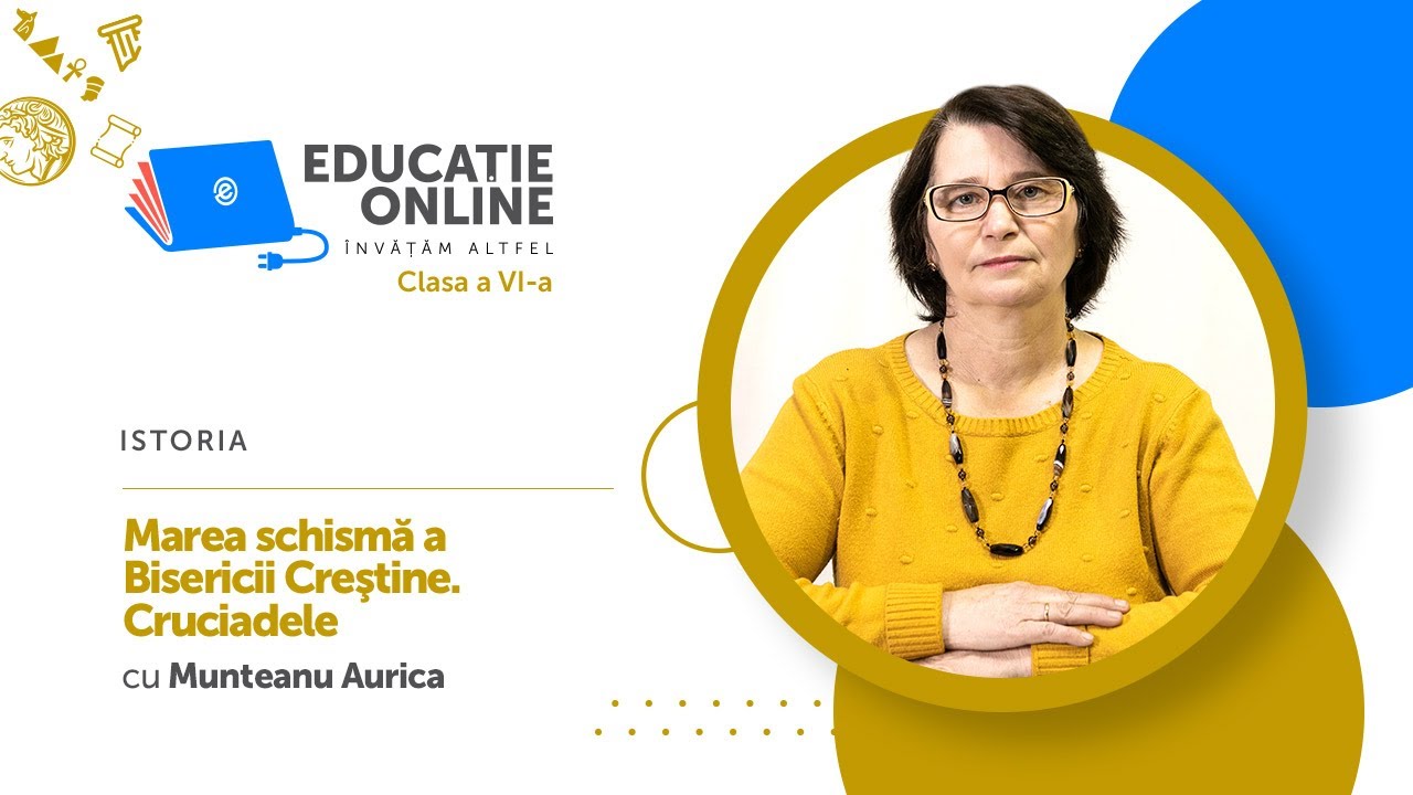Istoria, clasa a VI-a, Marea schismă a Bisericii Creştine. Cruciadele