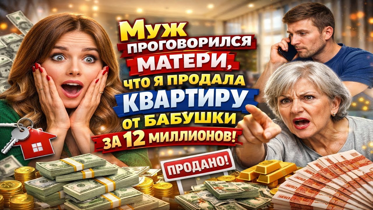 МУЖ ПРОГОВОРИЛСЯ МАТЕРИ, ЧТО Я ПРОДАЛА КВАРТИРУ ОТ БАБУШКИ ЗА 12 МИЛЛИОНОВ