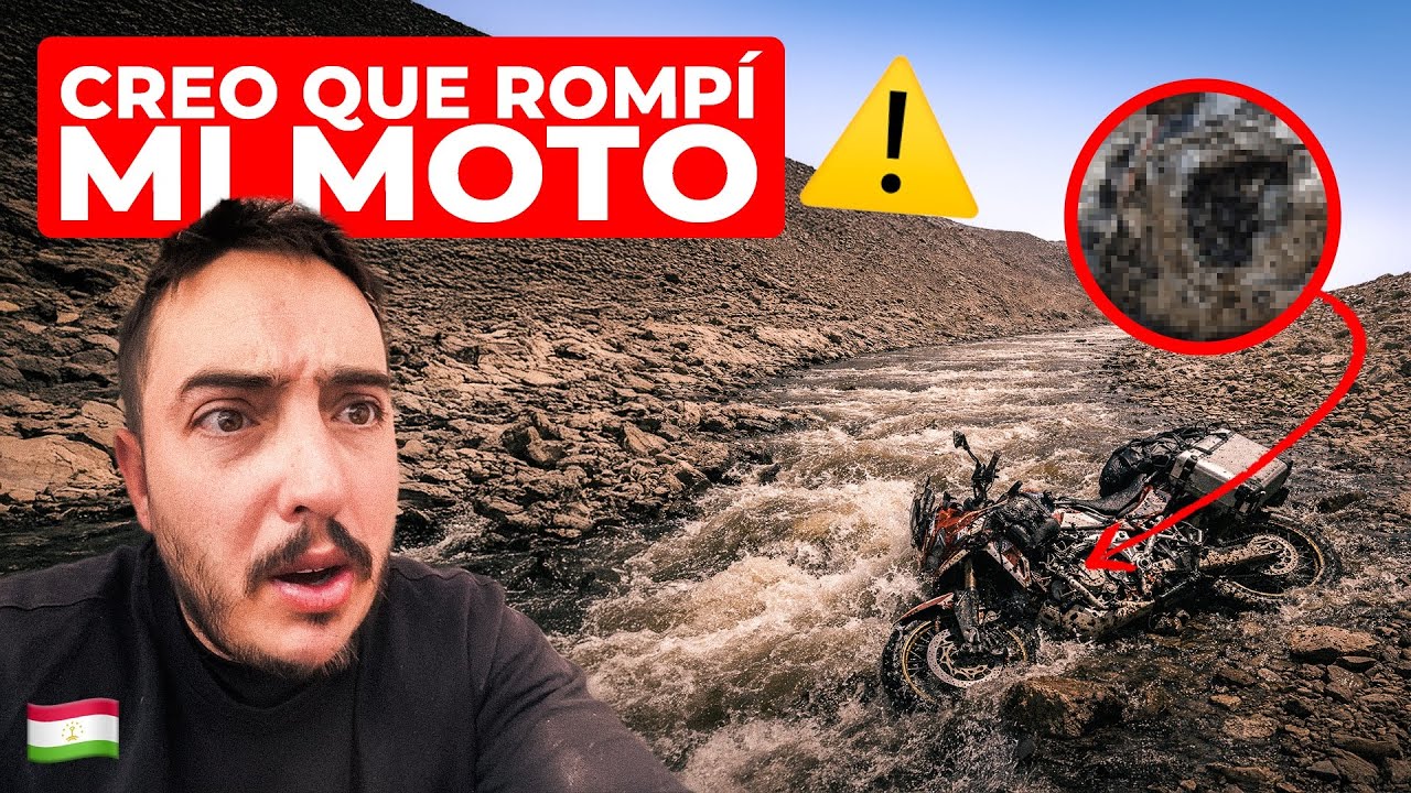 Reventé MI MOTO contra una PIEDRA en medio del RÍO | V 222