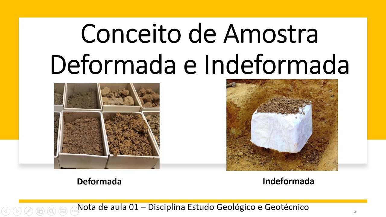 Vídeoaula 01 -  Amostras deformada e indeformada