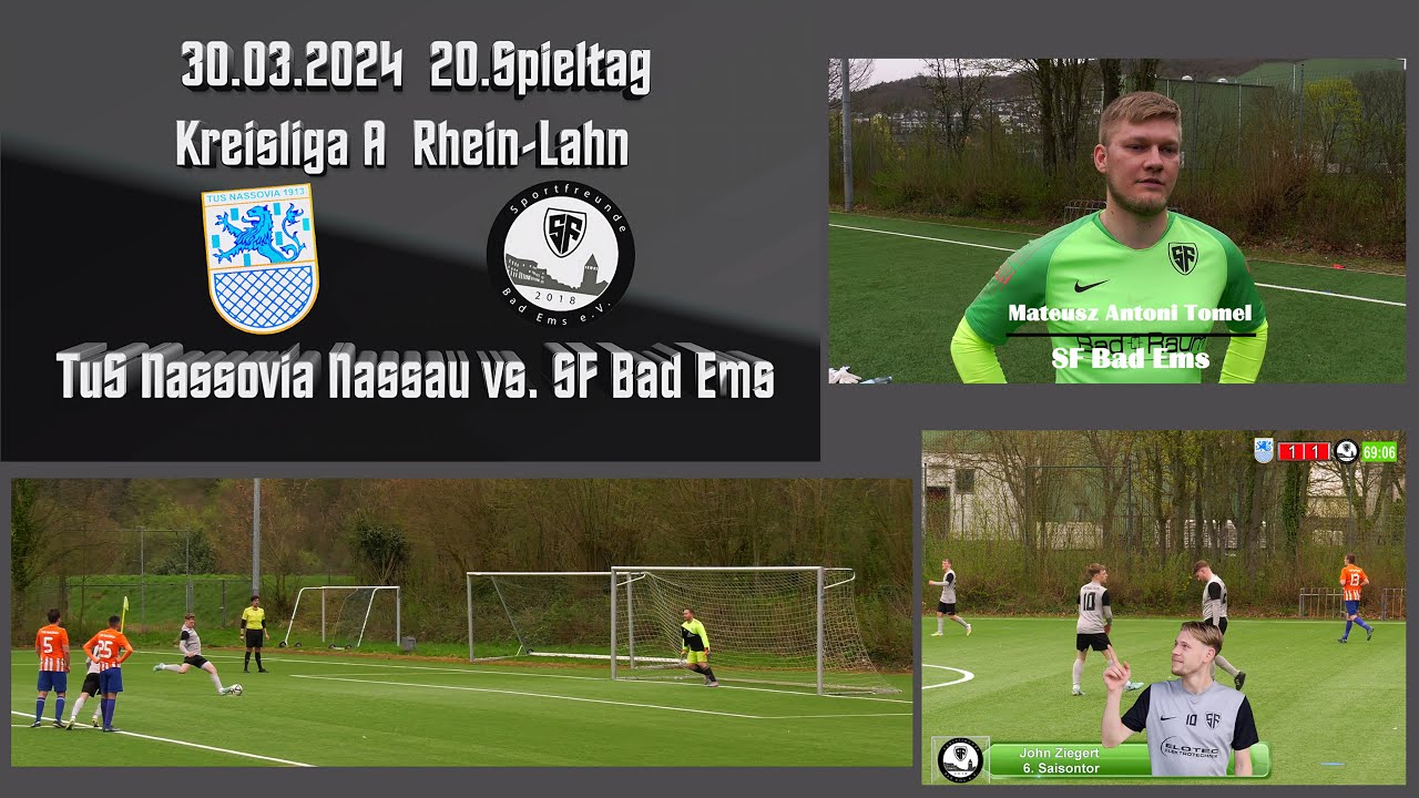 Kreisliga: Sportfreunde drehen Partie! TuS Nassau vs. SF Bad Ems