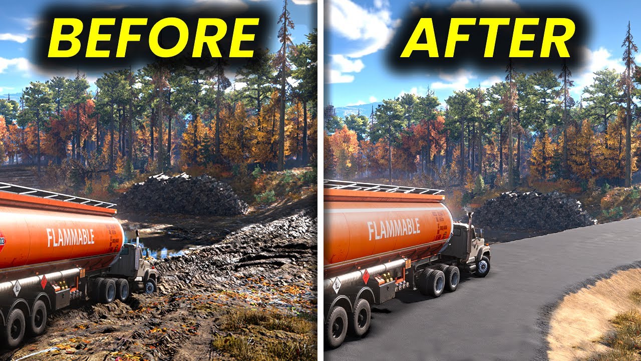 RoadCraft - Restoring a Flood-Damaged Road with a Friend | Multiplayer 4K Gameplay
