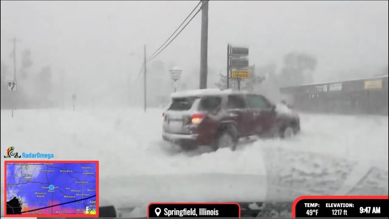 MAJOR WISCONSIN WINTER STORM: LIVE STORM CHASER