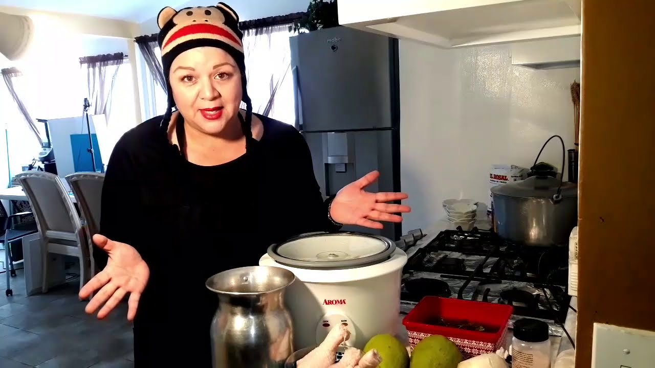 Recetas En Maquina Arrocera y una sopa con verduras