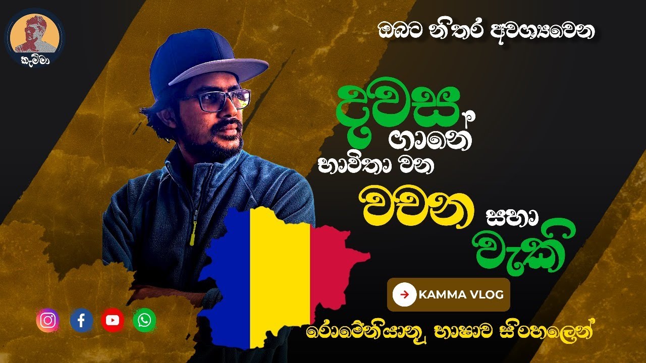 Romanian language in Sinhala | රොමේනියානු බස සිංහලින් |ඒදිනෙදා භාව්තා වන රොමේනියානු වචන හා වැකි #fyp