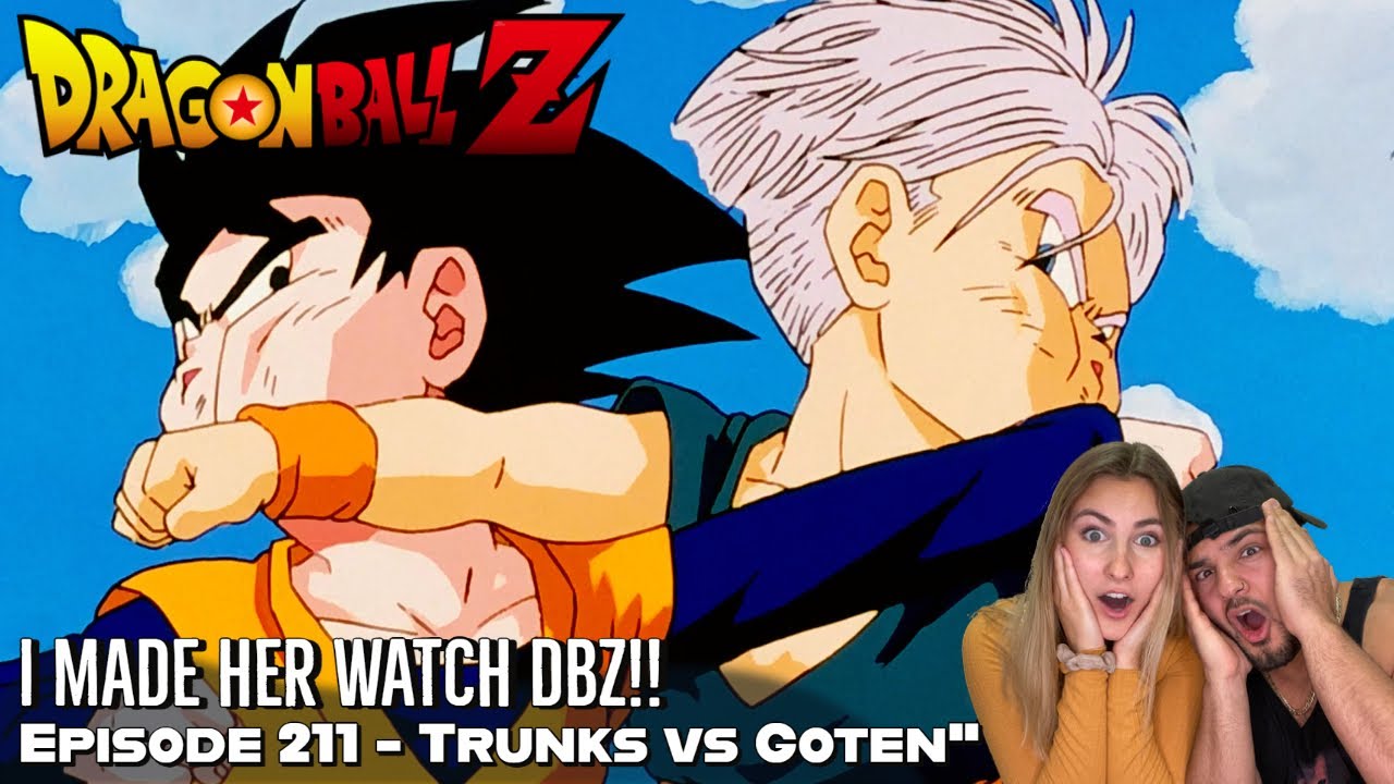 TRUNKS VS GOTEN! EPIC BATTLE AT THE WORLD MARTIAL ARTS TOURNAMNET! Girlfriend's Reaction DBZ Ep. 211