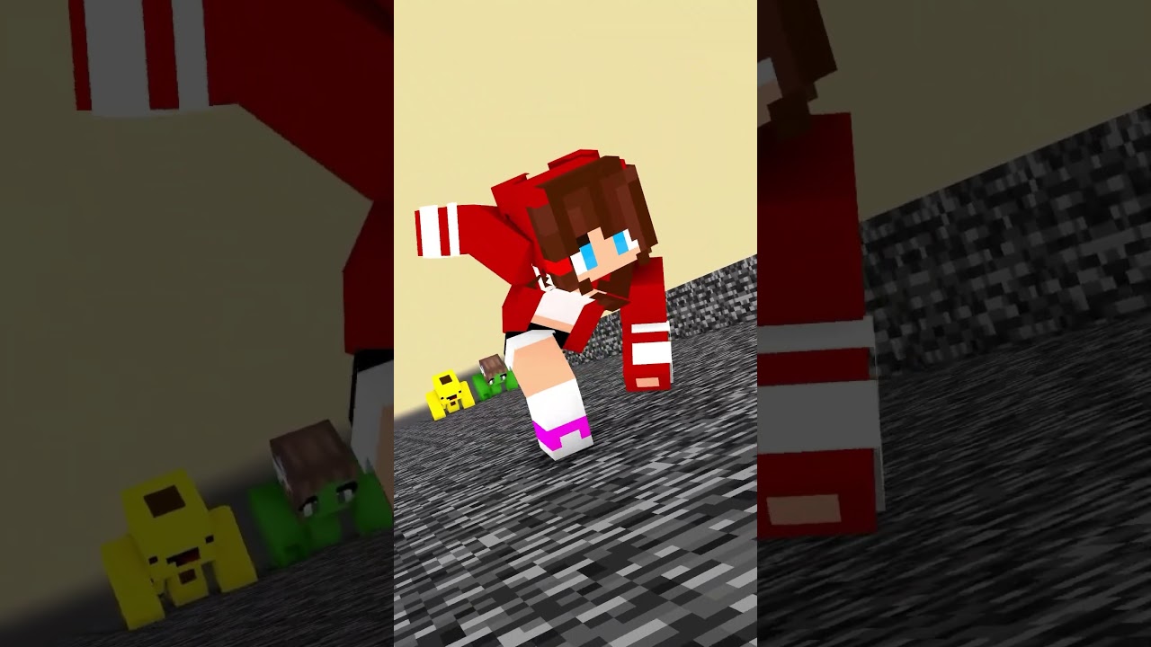 JJ's Sister vs Mikey Family Who is Faster ? - Maizen Minecraft Animation #maizen #minecraft #shorts