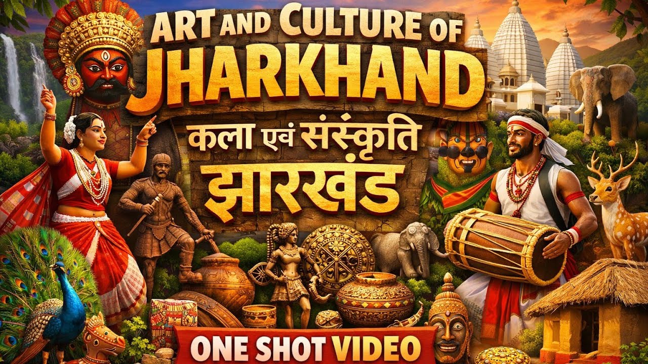 art and cultural of jharkhand|jharkhand art and cultural in hindi|jharkhand special gk for jpsc jssc