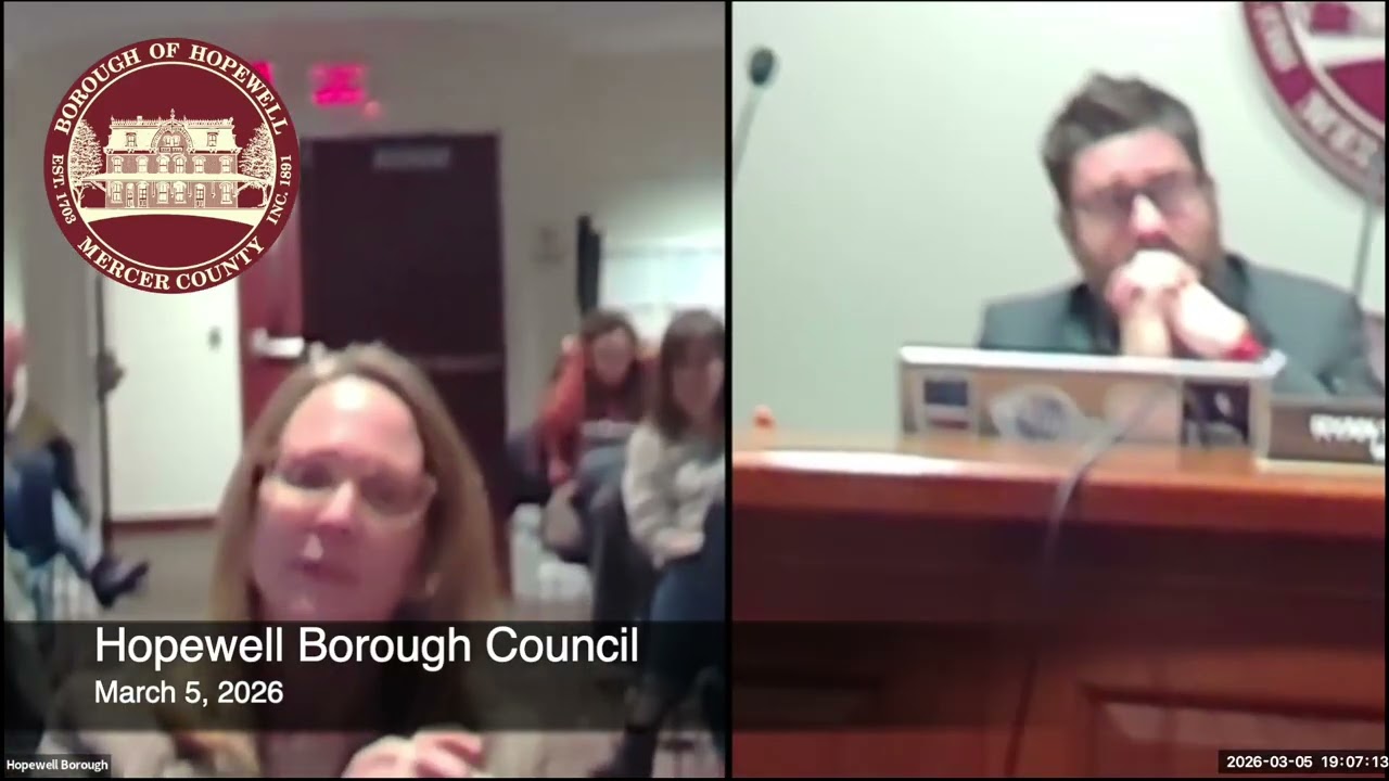 March 5, 2026 Hopewell Borough Council Meeting