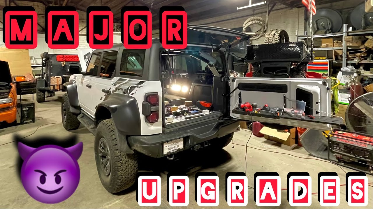 BRONCO RAPTOR | FIRST UPGRADES | Overland Build | #offroad #mpg#raptor #ford #bronco #baja #camp