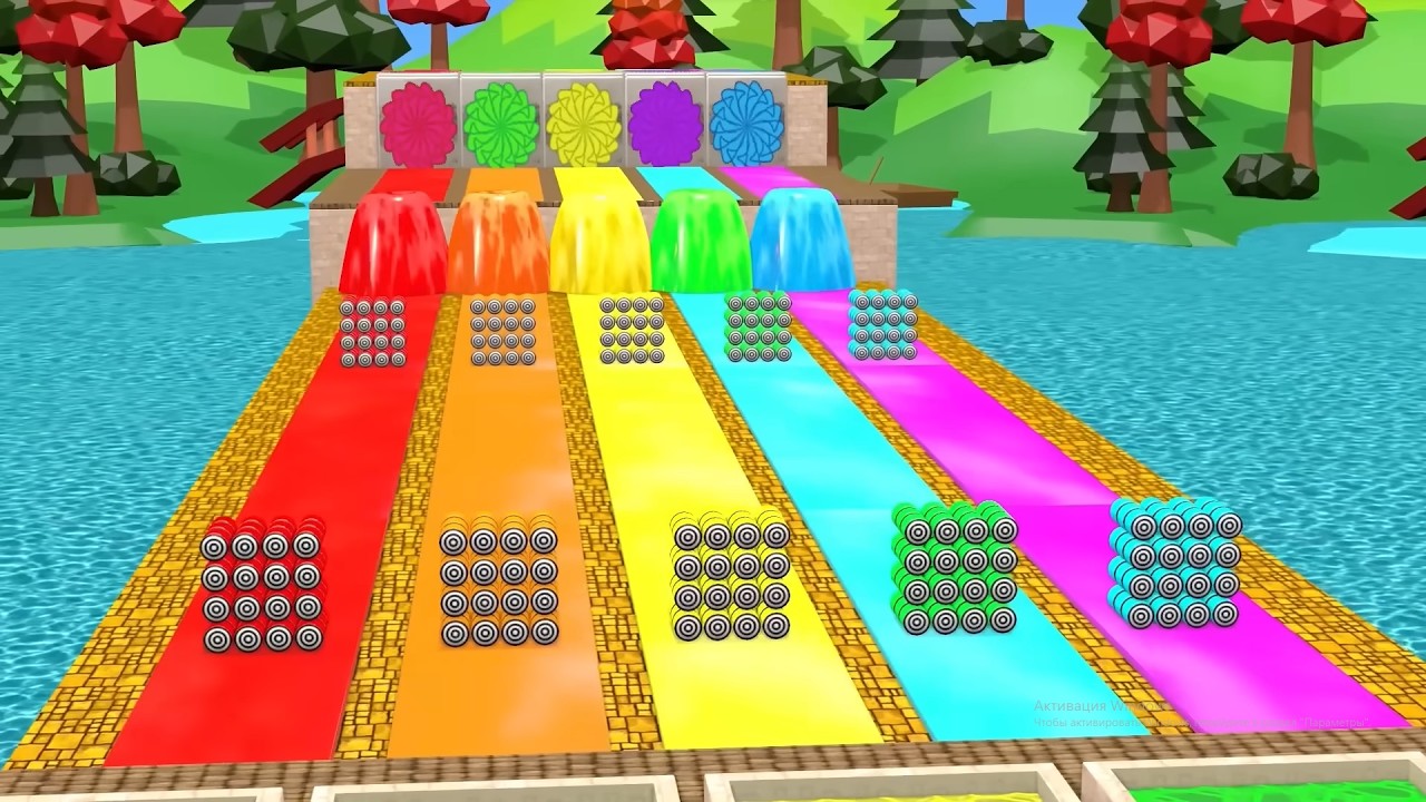 Long Slide Game With Cow Elephant Gorilla Hippopotamus Tiger 3d Animal Game Funny 3d Animals