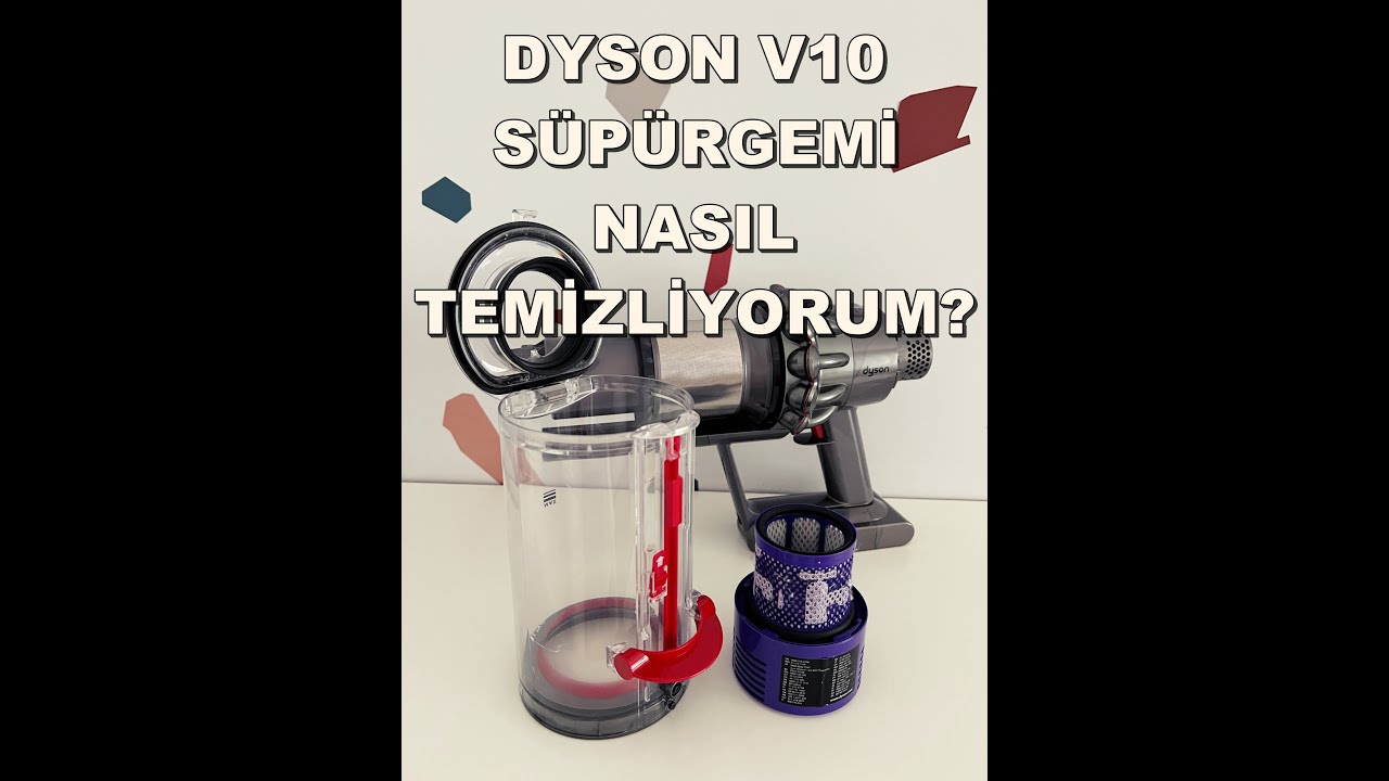 DYSON V10 ŞARJLI SÜPÜRGE NASIL TEMİZLENİR? || İÇİNDEN ÇIKAN TOZLARA BAKIN!😮