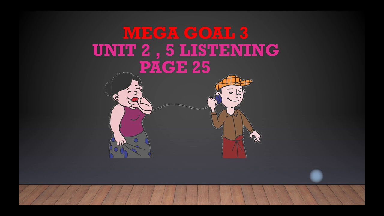 Mega Goal 2  الصف الثاني ثانوي | Unit 2 | 5 Listening page 25