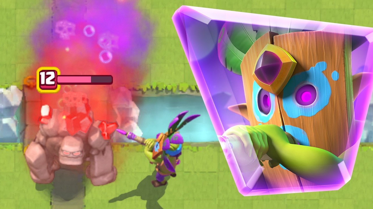 Evo Dart Goblin наносит урон по области