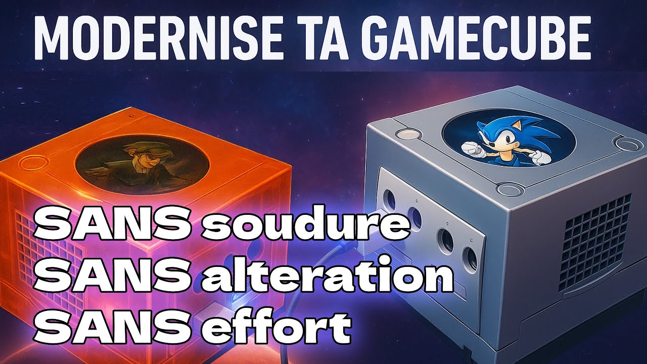 🔥 TUTO : Modernise ta GameCube ⚡ SANS soudure, SANS modif, SANS effort ! 🎮NINTENDO ULTIME