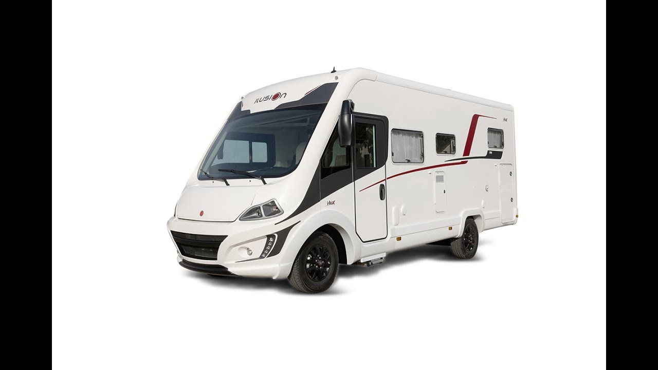 Top of the range Ilusion integrated RV i-Lux i7DB Review. Double floor, twin beds .Specs + Rivals