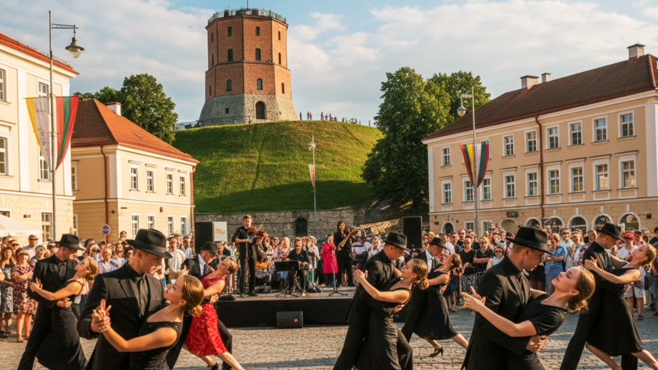 Romantiškas tango šokis Lietuvoje