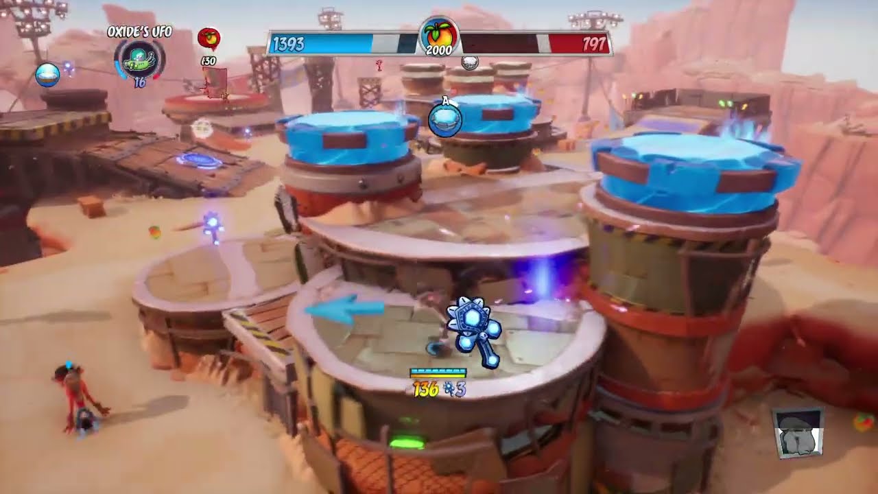Crash Team Rumble: Calamity Canyon as Crash (Top Performer)