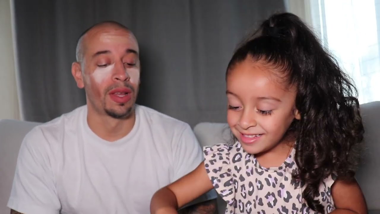 DAUGHTER DOES DAD'S MAKEUP!!!! FUNNY!| THE JAYS FAMILY