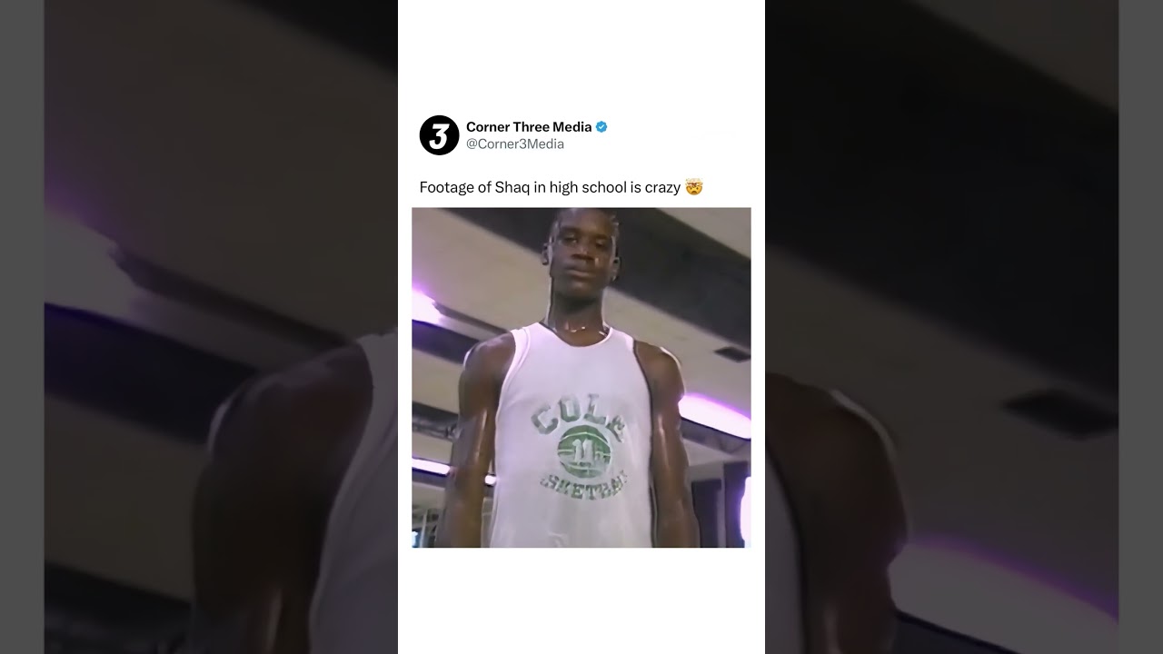 Footage of Shaq in high school 👀