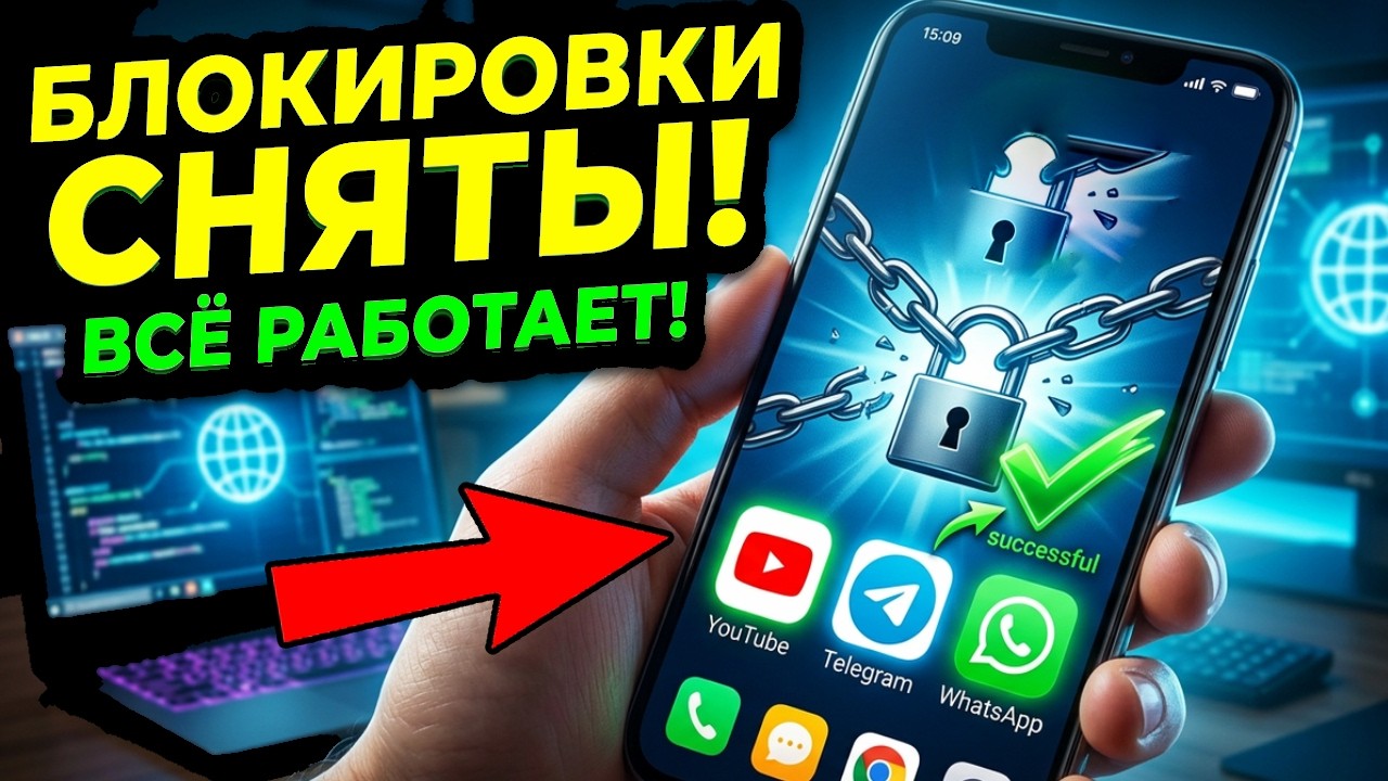 NEW ОБНОВЛЕНИЕ👉 Как обойти ВСЕ блокировки на Андроид! Не работает Телеграм, Воцап, Ютуб что делат